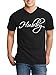 Shop4Ever® Hubby Men's V-Neck T-shirt Couples Shirts