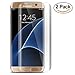 BONGEEK Galaxy S7 Edge Screen Protector, [Full Coverage][Anti-Scratch] Curved Edge-to-Edge Screen Protector [Ultra High Definition Invisible] for Samsung Galaxy S7 Edge [Not Glass][2PACK New Version]