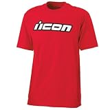 Icon Mens Slant Short Sleeve T-Shirt Red Extra Large