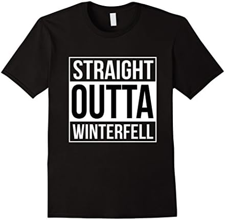 Men's Straight Outta Winterfell Medium Black