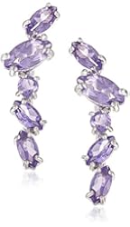 Sterling Silver Genuine Gemstones Earring Jackets