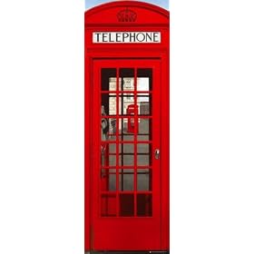 1art1 - 49309 - Poster de Porte - Londres - Cabines T�l�phoniques Rouges Perspective - 158 X 53 cm