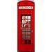 1art1 - 49309 - Poster de Porte - Londres - Cabines T�l�phoniques Rouges Perspective - 158 X 53 cm