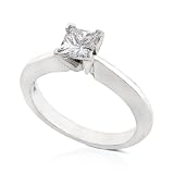 0.82ct EGL Certified Princess Cut Diamond Ring E/VS2