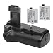 Opteka Battery Pack Grip / Vertical Shutter Release for Canon EOS Digital 450D, 500D, & 1000D with 2 Opteka 1800mAh LP-E5 Batteries (3600 mAh Total)
