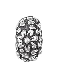 925 Sterling Silver Flower Bead Stopper, For Chamilia, Pandora, Biagi, Personality, Reflections And More Charm Bracelets