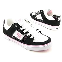DC SHOE CO USA Pure Skate Shoes Black Youth Kids Girls