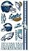 Philadelphia Eagles Temporary Tattoos Set (Set of 6 Sheets)