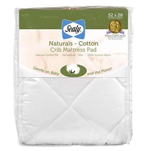 Sealy Natural Cotton Crib Mattress Pad 52 X 28 EvanHardyEvaW