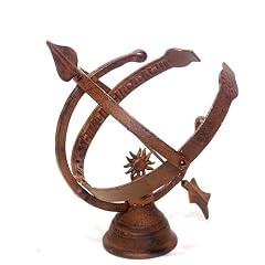 Sonnenuhr "Ra" Uhr aus Gusseisen Metall Schmiedeeisen D-25cm TH28
