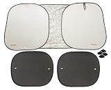 Pop-up Style Round Sun Shade - Car and SUV - Includes 2 Bonus Shades for Windows