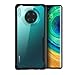 Olixar for Huawei Mate 30 Pro Bumper Case - Shockproof Transparent Bumper Cover - Hard Slim Frame with Air Cushion Protection - Anti-Scratch Clear Back - NovaShield - Black