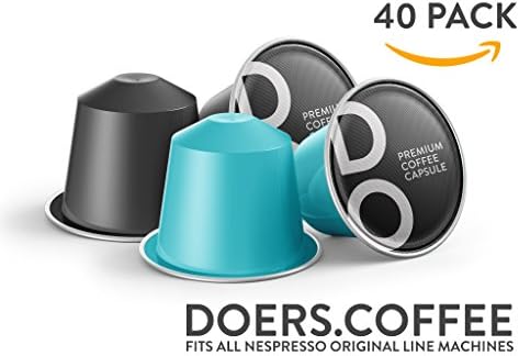 40 Count Nespresso Compatible Capsules - DARK RICH ESPRESSO by DOERS Coffee - Nespresso Pods Alternative - 100% Compatible with Original line Machines (Flagship Gotham, 40 Capsules)