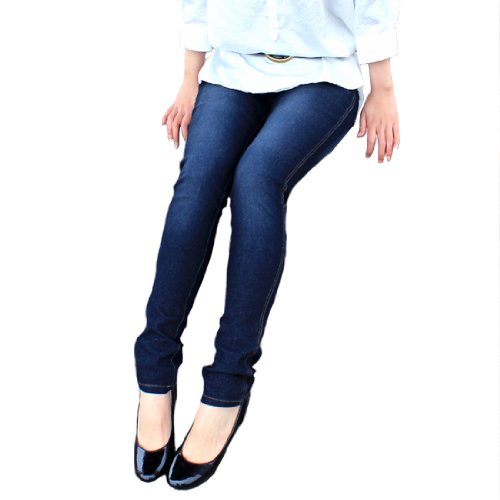 超美脚 ビンテージ ダメージデニムレギパン