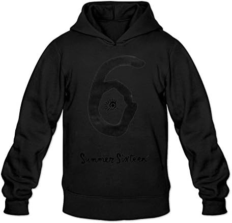 ZhMao Men's Drake Summer Sixteen Hoodied Sweatshirt Size M Black