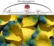 1000 Silk Rose Petals Wedding Favors - Two Tone - Yellow/Royal Blue