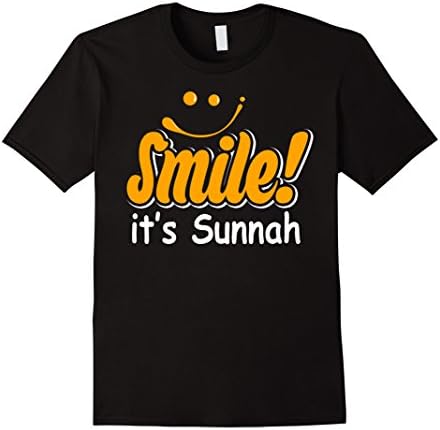 smile it's sunnah - Male Medium - Black