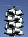 H-F Quad Pod Purple Martin Bird House