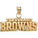 14k Yellow Gold Cleveland Browns Pendant
