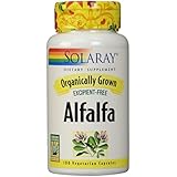 Solaray Organic Alfalfa Supplement, 430 mg, 100 Count