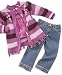 Apparel : Nannette Little Girl Sweater, Tee & Jeans set