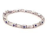 14K Sapphire & Diamond Satin Ribbon Bracelet
