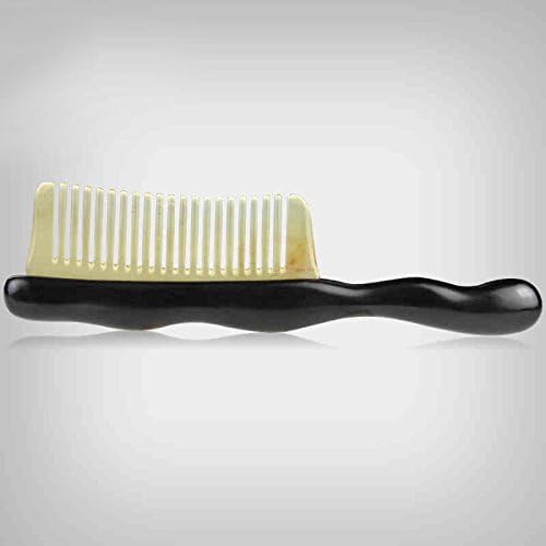 Yumary no static wavy handle sandalwood wide tooth comb