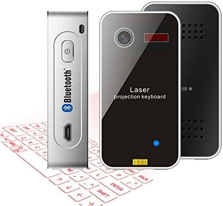 ShineeE Virtual Projected Laser Bluetooth Keyboard for Phone PC Tablet Laptop--Black