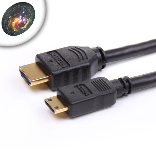 Premium High-Speed 6 ft Mini HDMI 1.4 Cable with Ethernet for Coby Kyros, Viewsonic Viewbook, ASUS Eee Pad Transformer & More Tablets **Includes Mousepad