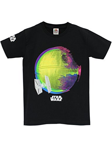Star Wars Boys' Star Wars T-Shirt Neon Death Star