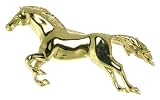Image of 9ct Yellow Gold Ladies Horse Brooch