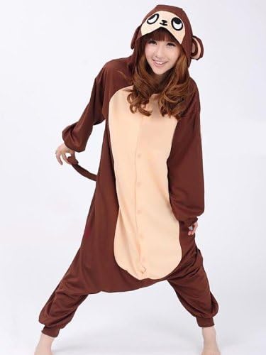 (Lulu LAB) costume monkey fleece S size (150-158) monkey pajamas suit Intermission Cosplay animal character (lu-h-010)