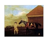 Firetail with His Trainer by George Stubbs. Size 21.83 inches width by 17.79 inches height. High Quality Art Poster Print