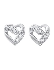 LEFT AND RIGHT DIAMOND HEART EARRINGS