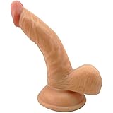 KissyBody TPE Bending 6.5 Inch Realistic Flesh Lifelike Dildo with Great Suction Cup