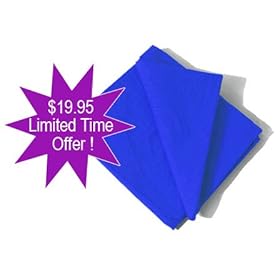 Chromakey Blue Muslin Backdrop 5'x7'