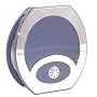 Danielle Large Compact Mirror with Carrying Pouch, 10X, Navy Blue