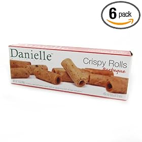 Danielle Market Barbeque  Crispy Rolls, 5.44 Ounce Boxes (Pack of 6)