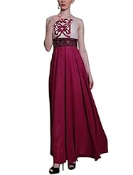 A-line Beaded Embroidered Sleeveless Bateau Neck Cocktail Floor Length Homecoming Dress/Pageant Dress/Prom Dress/Party Dress/Wedding Dress 