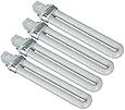 Crazy K&A 4 Pcs 9W or 36W 365nm 16.5cm U-shaped Replacement UV Gel Nail Dryer Nail Art Curing Lamp Light Bulb Tube