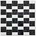 Alttoglass Geometric Puzzle Black 1 x 1 Natural Mosaic Tile