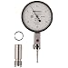 Mitutoyo 513-472 Dial Test Indicator, Horizontal Type, Ruby Stylus, 0.375" Stem Dia., White Dial, 0-15-0 Reading, 1.575" Dial Dia., 0-0.03" Range, 0.0005" Graduation