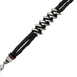 Men's Stainless Steel, Rubber And Black Leather Bracelet