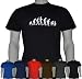 Ape to Geek - Funny Evolution of Man T-Shirt! For Geeks, Nerds and Gamers! (Medium)