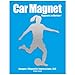 Soccer Player Female Car Magnet