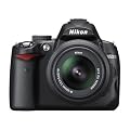Nikon D5000 SLR-Digitalkamera (12 Megapixel, Live-View, HD-Videofunktion) Kit inkl. 18-55mm 1:3,5-5,6G VR Objektiv (bildstab.)