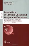 Foundations of Software Science and Computation Structures: 5th International Conference, FOSSACS 2002. Held as Part of the Joint European Conferences ... (Lecture Notes in Computer Science)