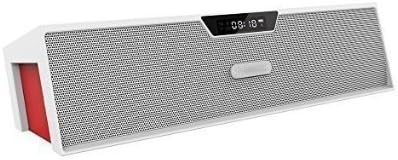 Domon SDY-019 Mini Portable HiFi Bluetooth Stereo Audio Speaker with FM Radio + Alarm Clock,White
