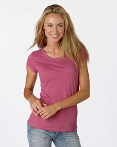B8101 Bella Womens 3.2 oz. Cotton Sheer Jersey Short-Sleeve Longer Length T-Shirt by