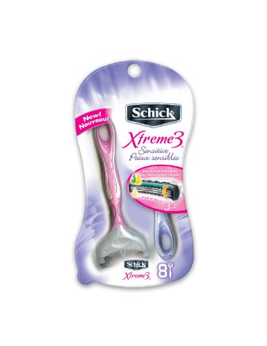 Schick Xtreme3 Sensitive, Women, 8-Count (Pack of 2) Schick Xtreme3 Sensitive, Women, 8-Count (Pack of 2)